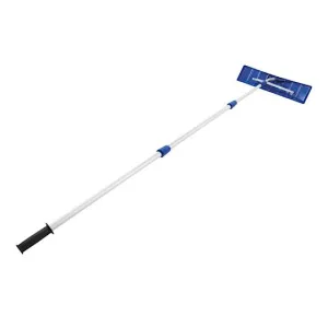 Snow Joe RJ204M Telescoping Snow Shovel Roof Rake | 21-Foot Extension | Poly Blade