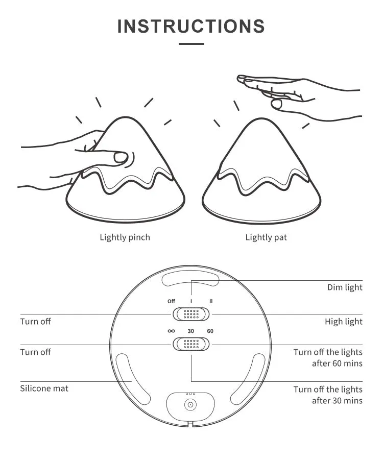 Snow Mountain Lamp