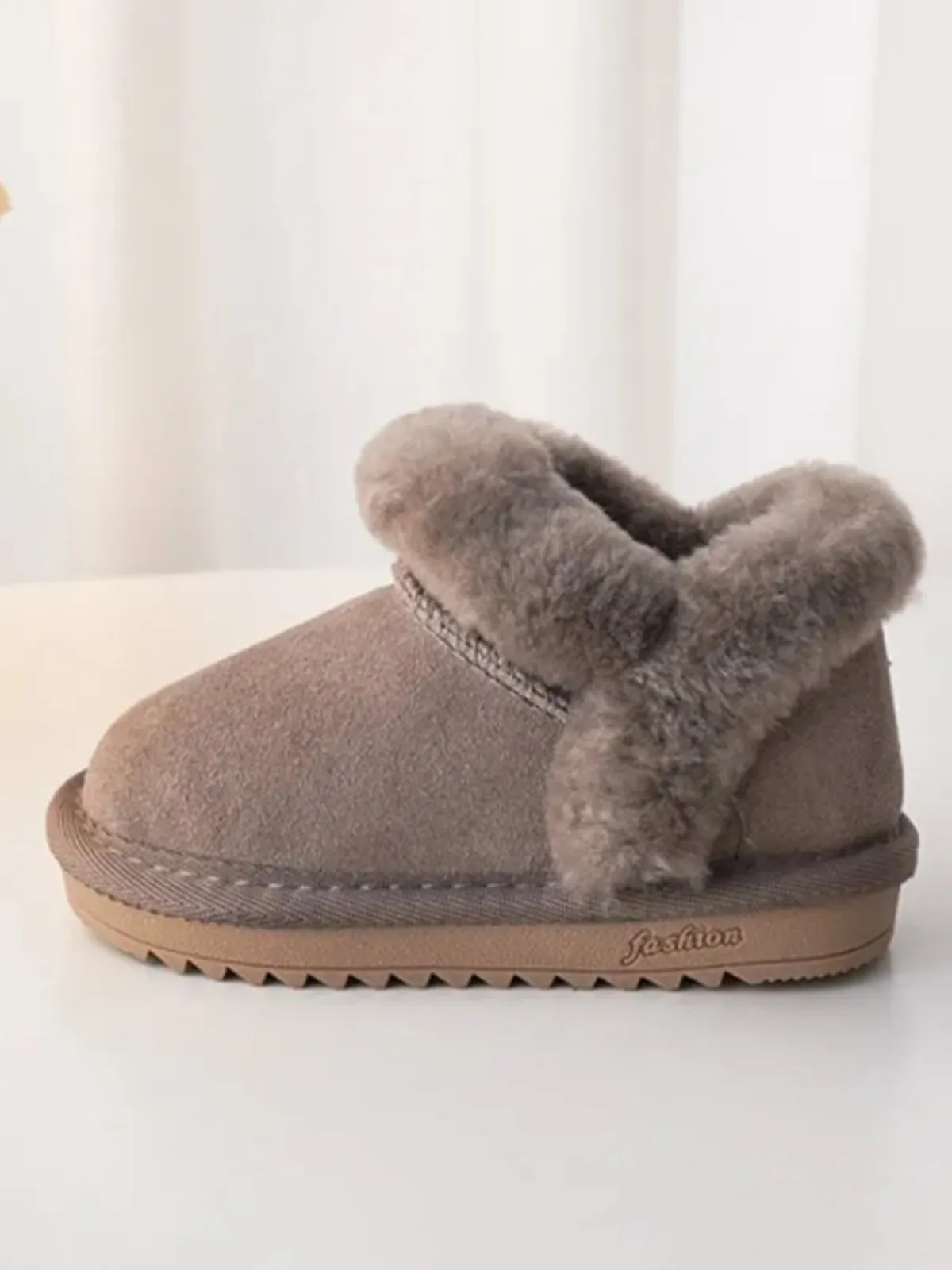 Snowy Strolls Fur-Lined Suede Boots By Liv And Mia