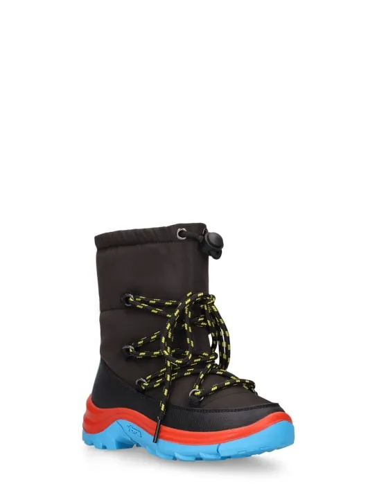 Stella McCartney Kids   Nylon lace-up snow boots 