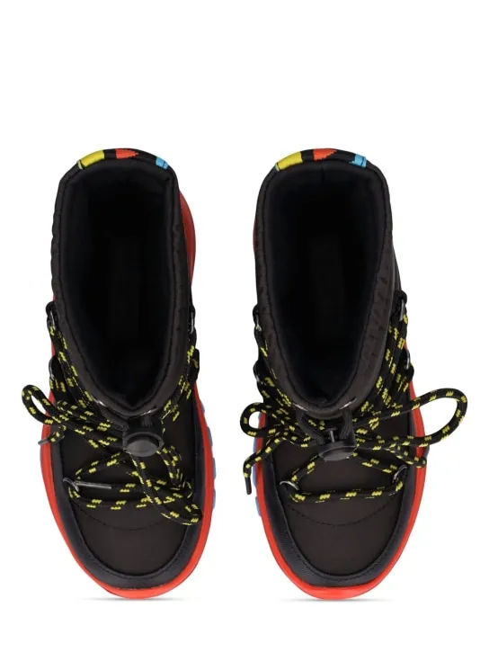 Stella McCartney Kids   Nylon lace-up snow boots 