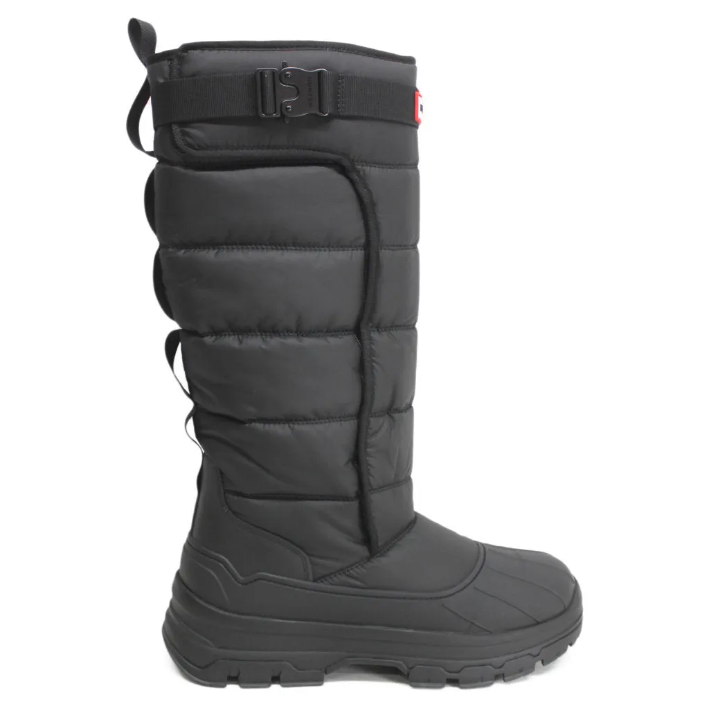 Tall Buckle Textile Synthetic Women's Snow Boots