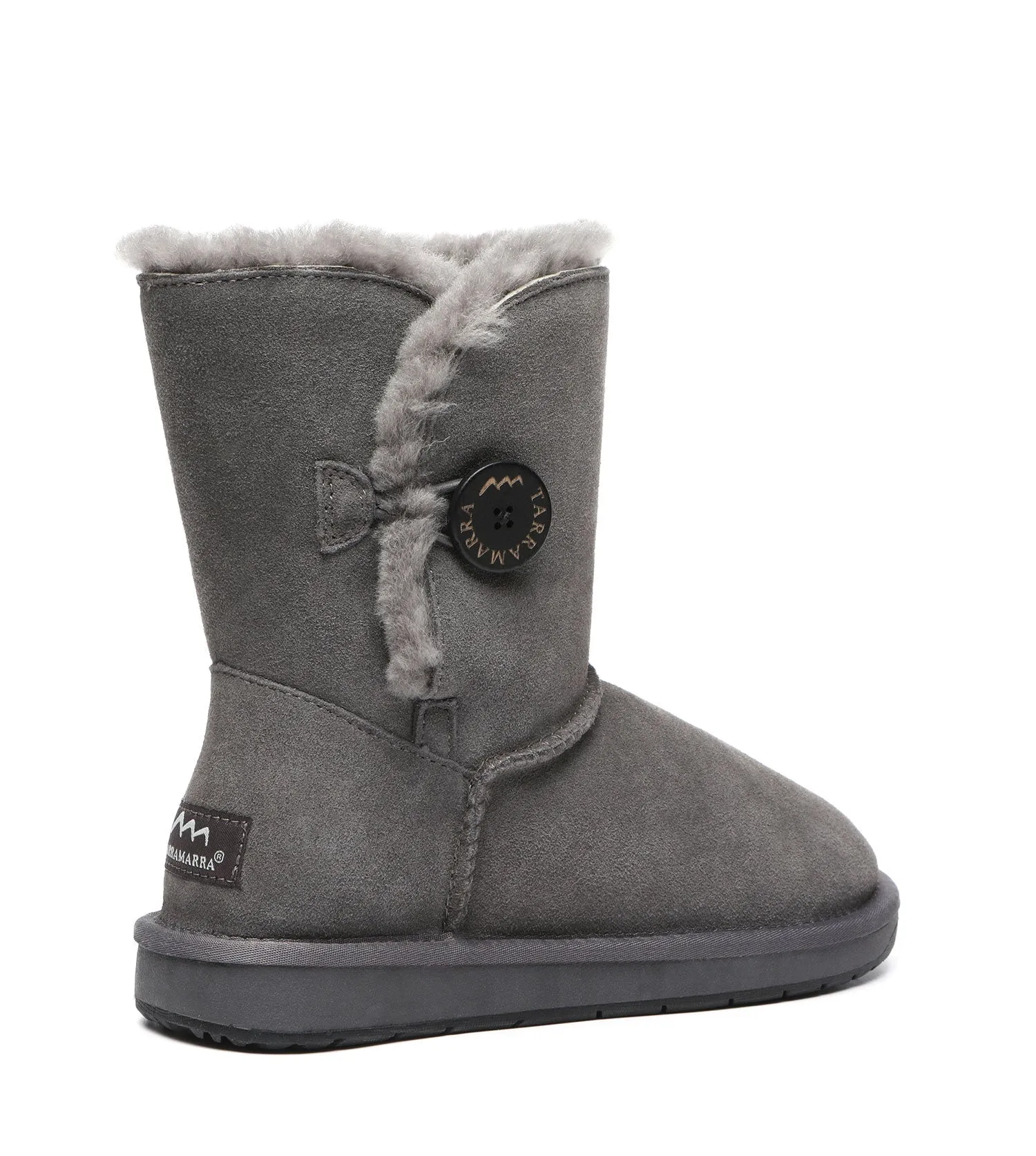 TARRAMARRA Sheepskin Wool Short Button Plus UGG BOOTS - TA3053