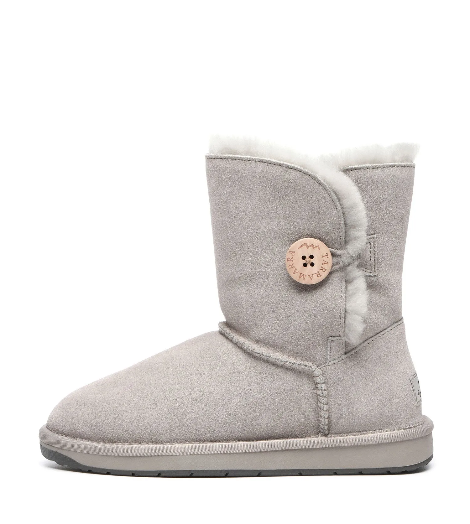 TARRAMARRA Sheepskin Wool Short Button Plus UGG BOOTS - TA3053