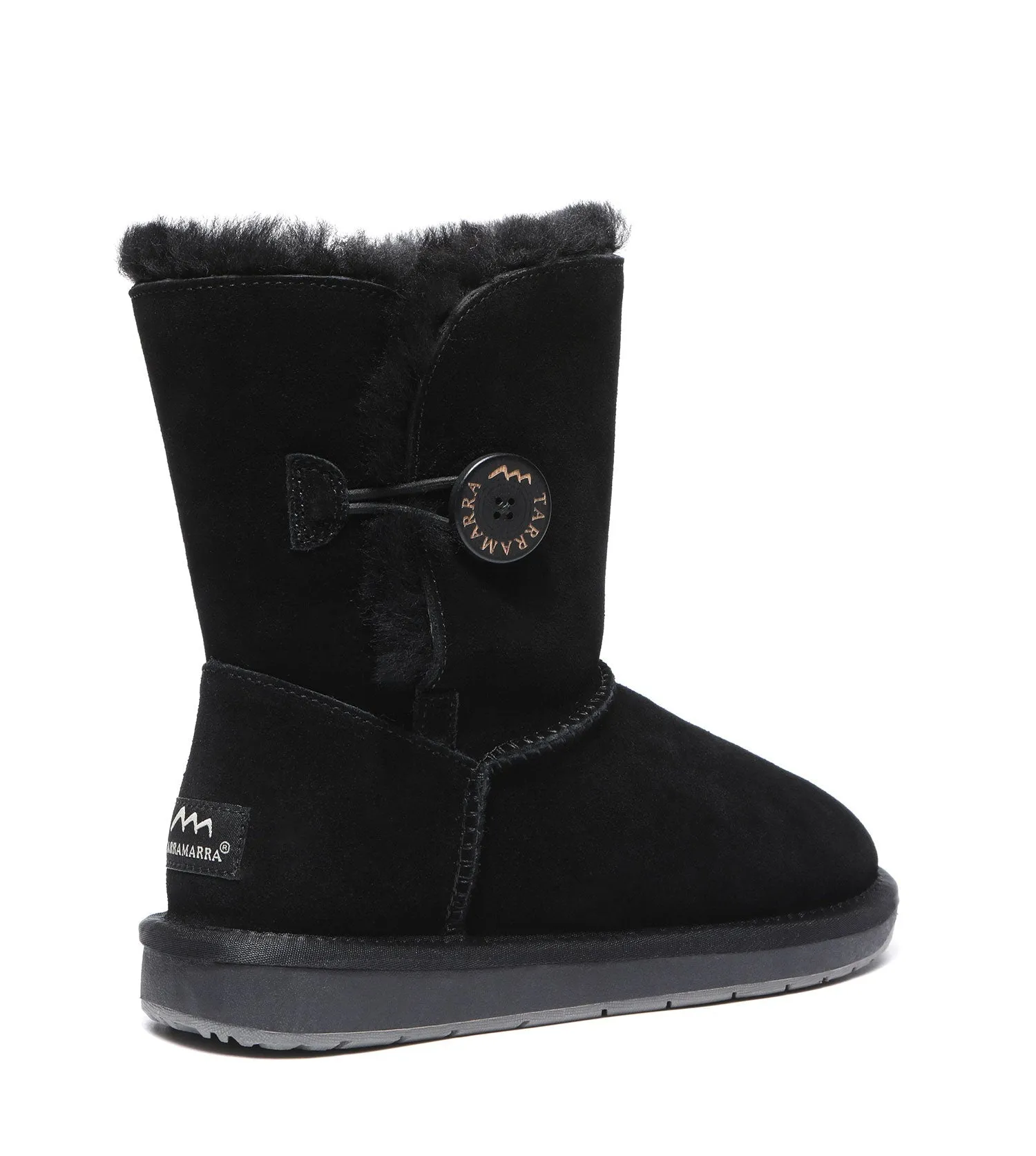 TARRAMARRA Sheepskin Wool Short Button Plus UGG BOOTS - TA3053