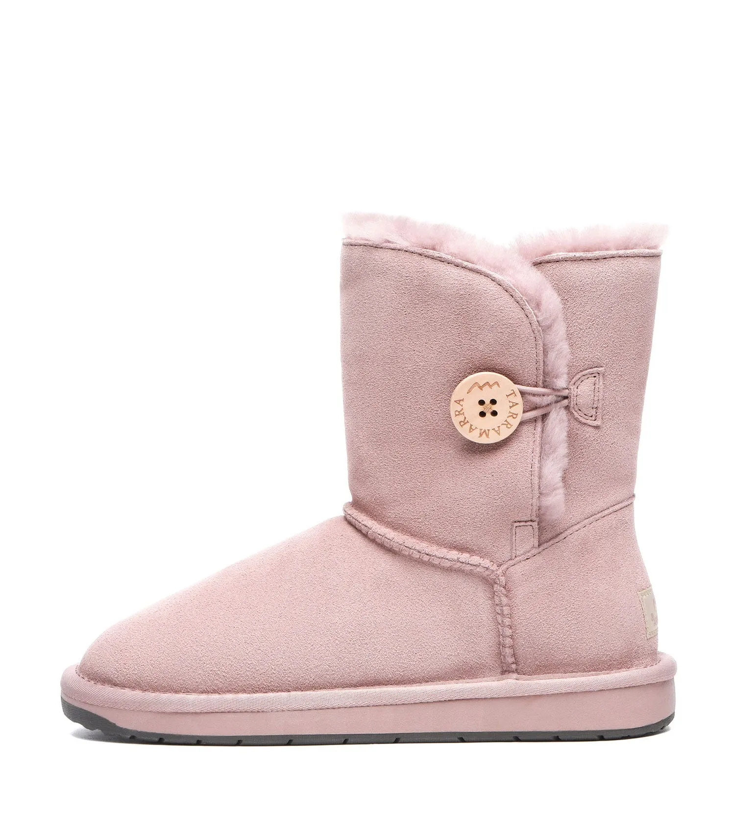 TARRAMARRA Sheepskin Wool Short Button Plus UGG BOOTS - TA3053