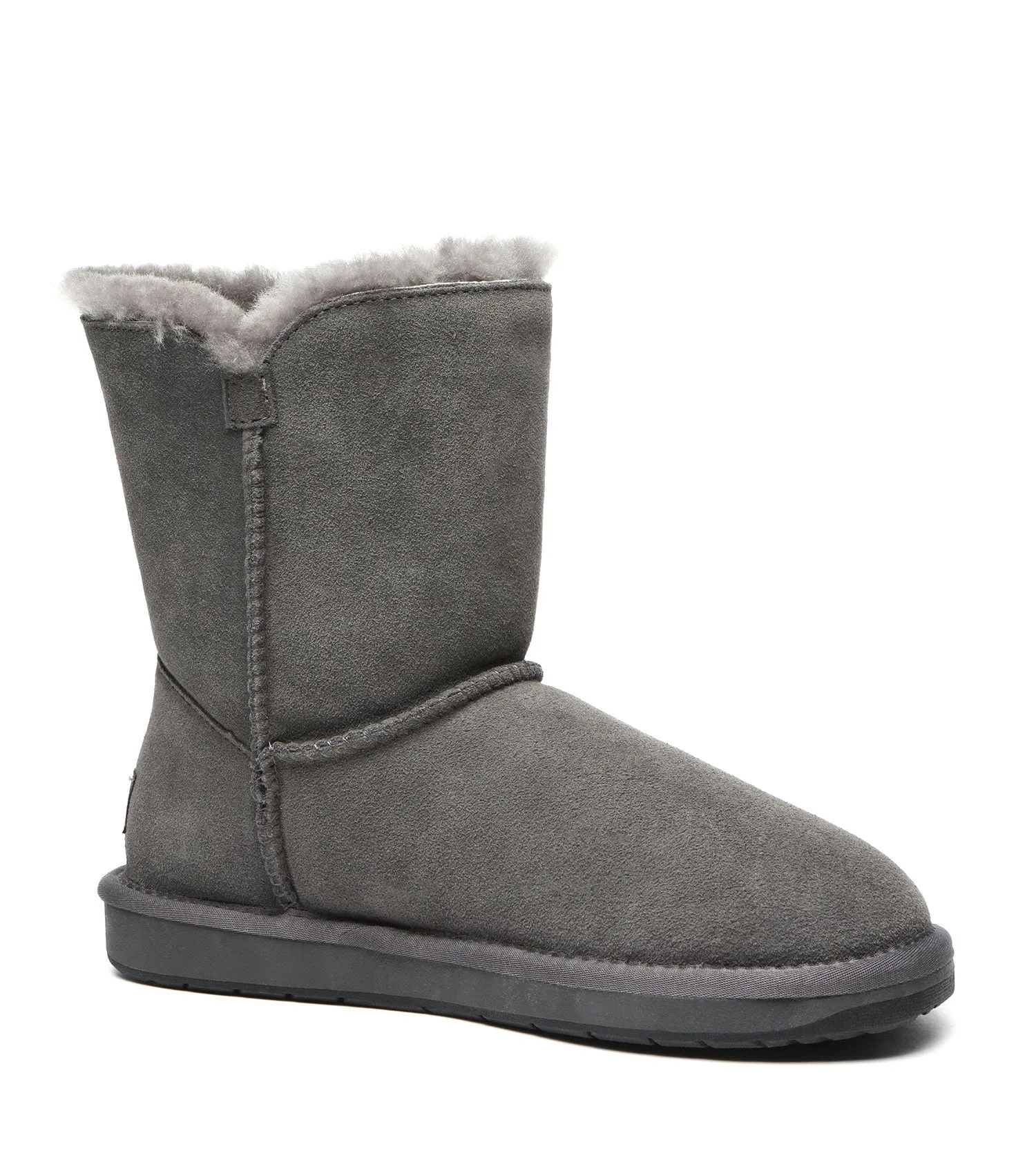 TARRAMARRA Sheepskin Wool Short Button Plus UGG BOOTS - TA3053