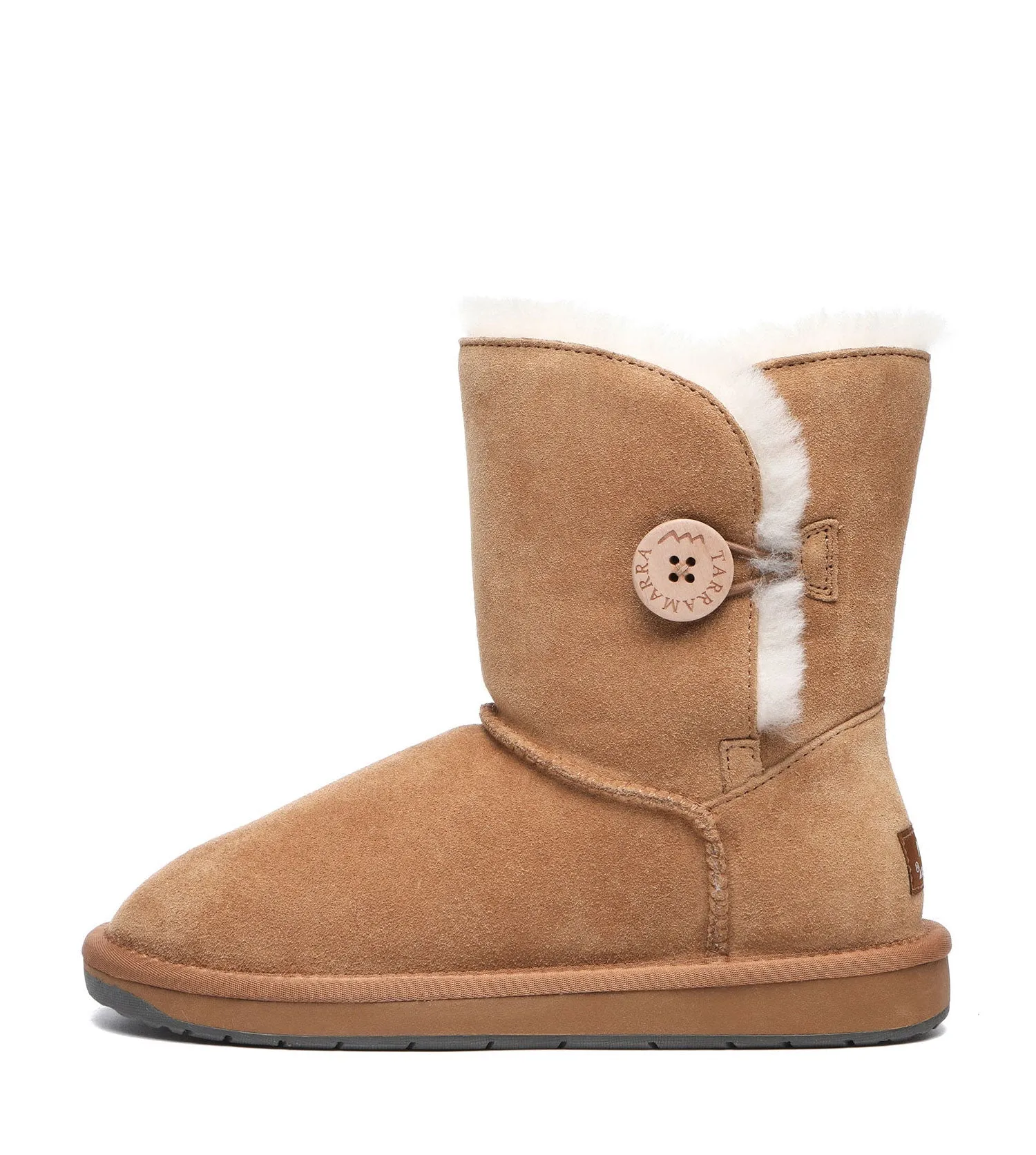 TARRAMARRA Sheepskin Wool Short Button Plus UGG BOOTS - TA3053