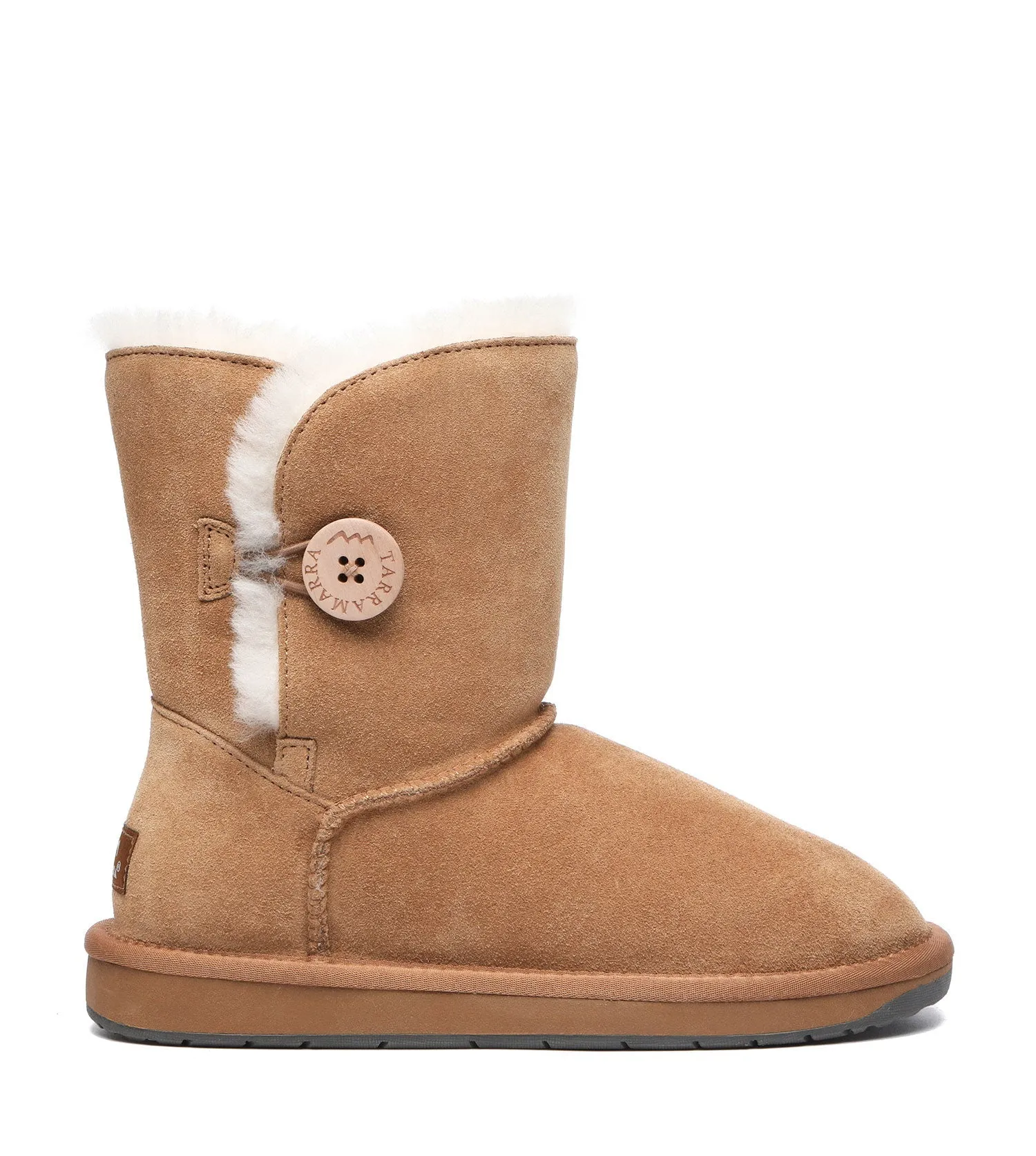 TARRAMARRA Sheepskin Wool Short Button Plus UGG BOOTS - TA3053