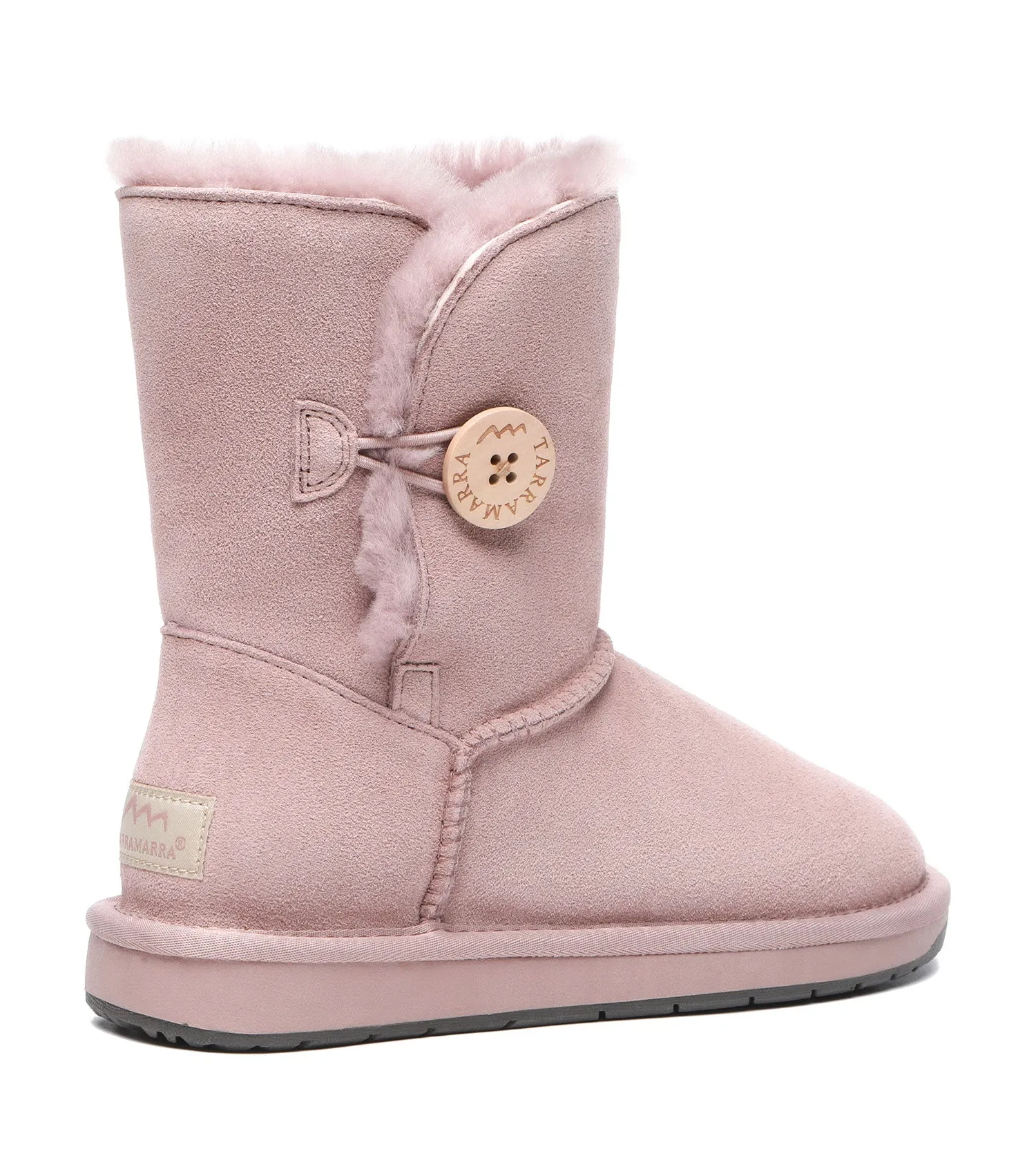 TARRAMARRA Sheepskin Wool Short Button Plus UGG BOOTS - TA3053