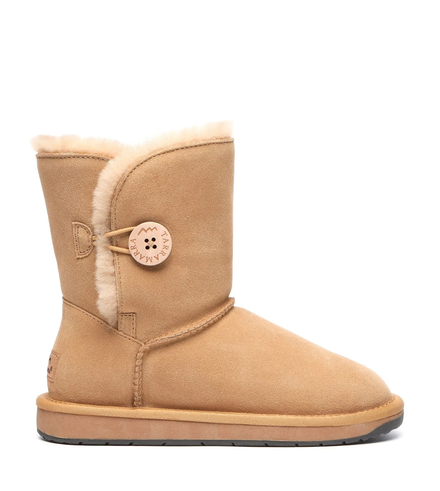 TARRAMARRA Sheepskin Wool Short Button Plus UGG BOOTS - TA3053