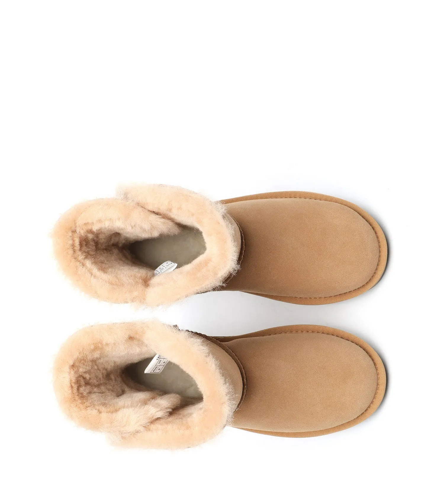 TARRAMARRA Sheepskin Wool Short Button Plus UGG BOOTS - TA3053