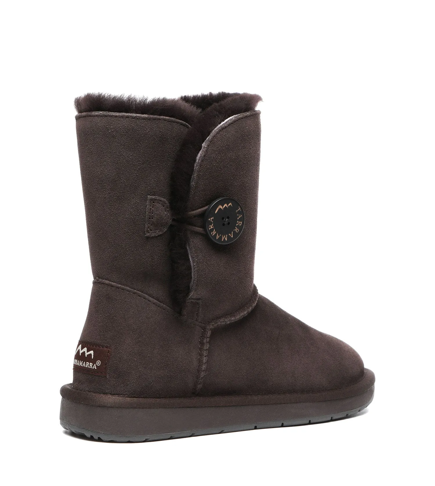 TARRAMARRA Sheepskin Wool Short Button Plus UGG BOOTS - TA3053