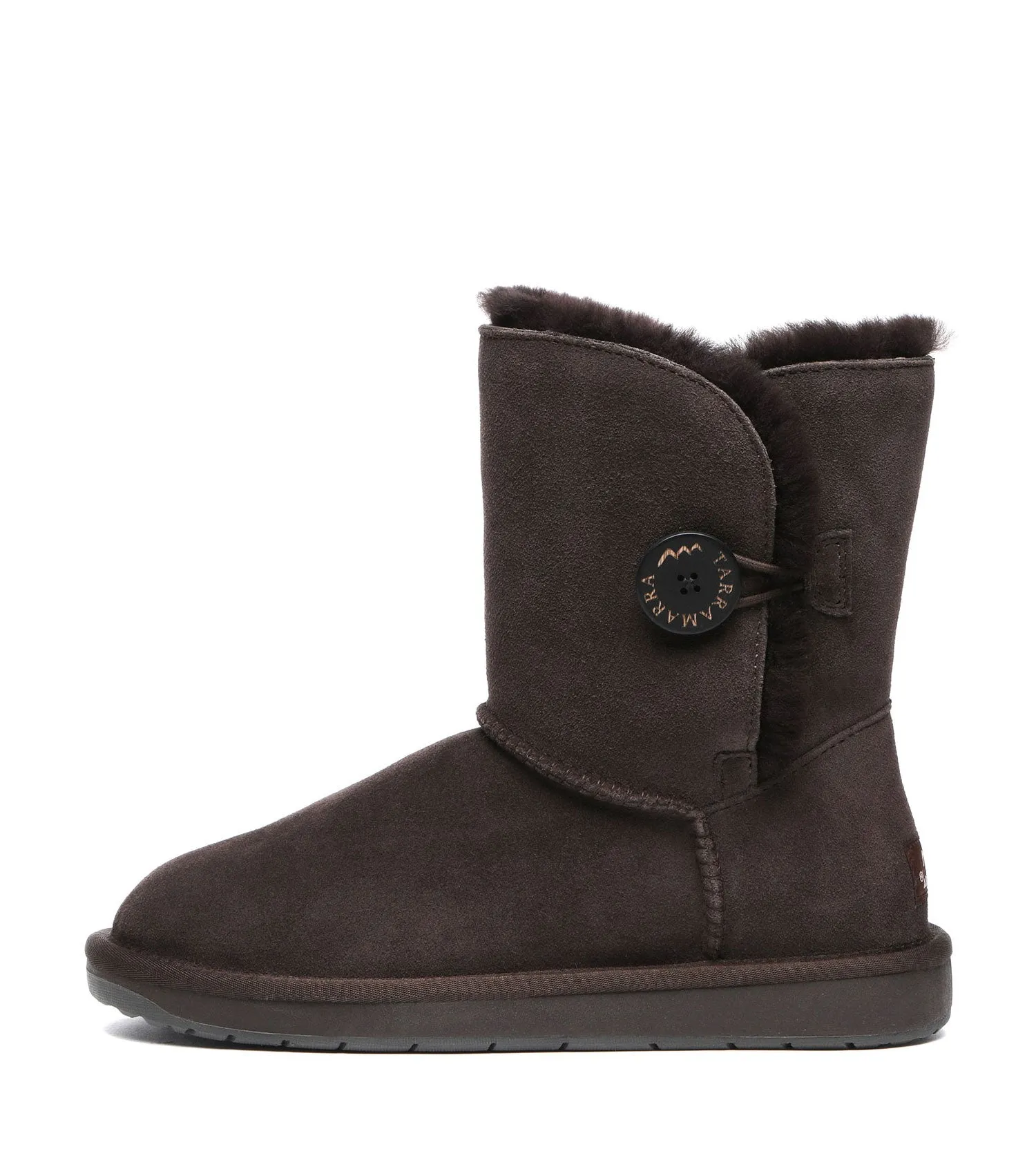 TARRAMARRA Sheepskin Wool Short Button Plus UGG BOOTS - TA3053