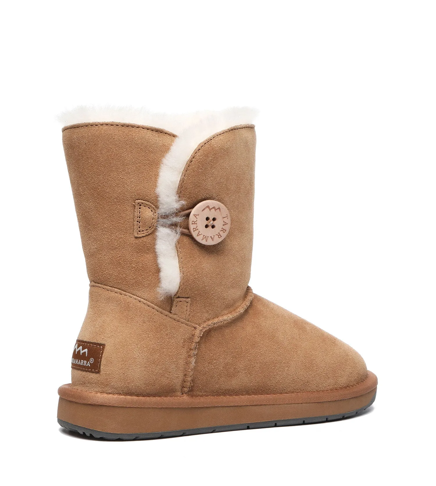 TARRAMARRA Sheepskin Wool Short Button Plus UGG BOOTS - TA3053