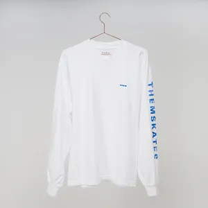 THEM Skates Clothing Capsule Long Sleeve T-Shirt - White (For New Shell Sizes)