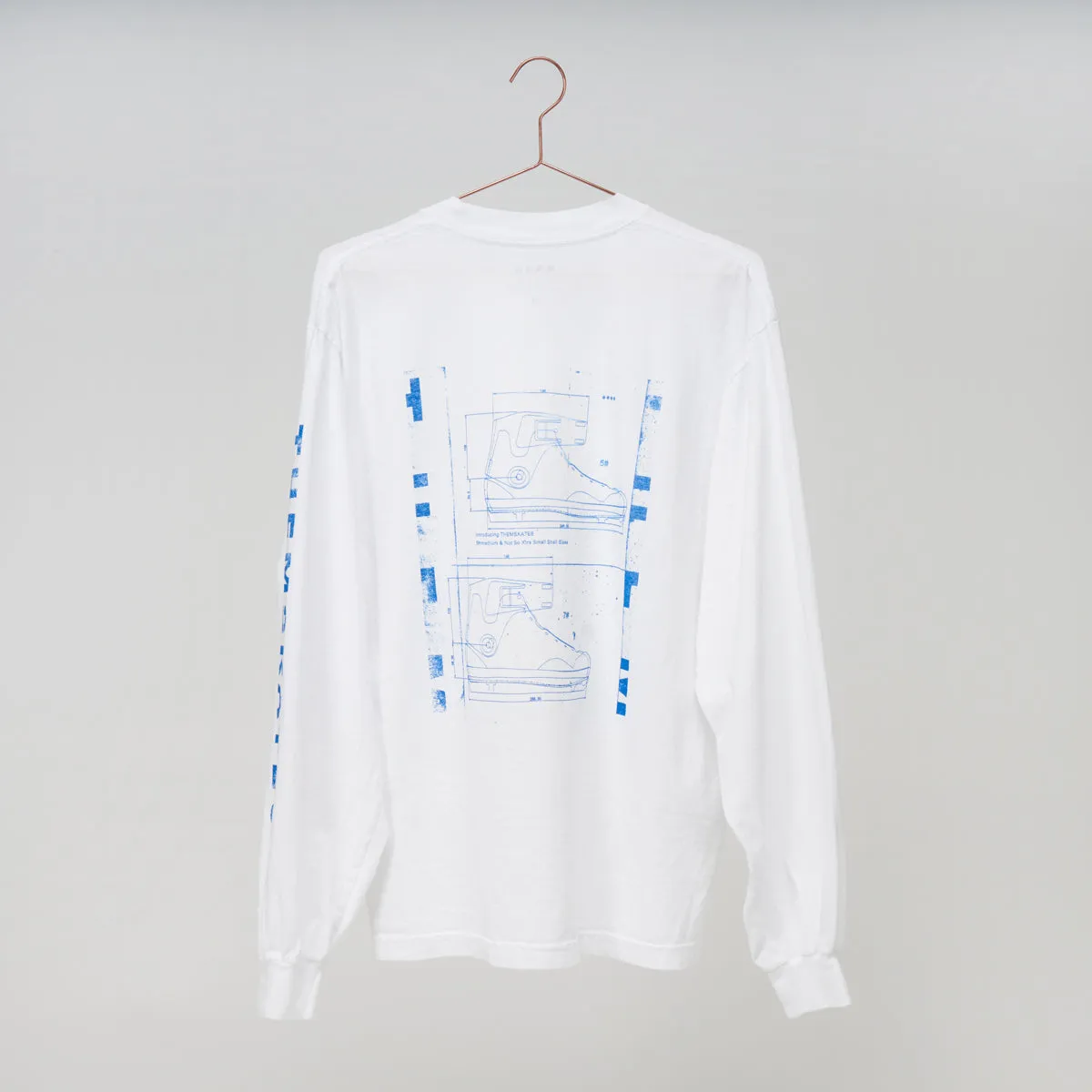 THEM Skates Clothing Capsule Long Sleeve T-Shirt - White (For New Shell Sizes)