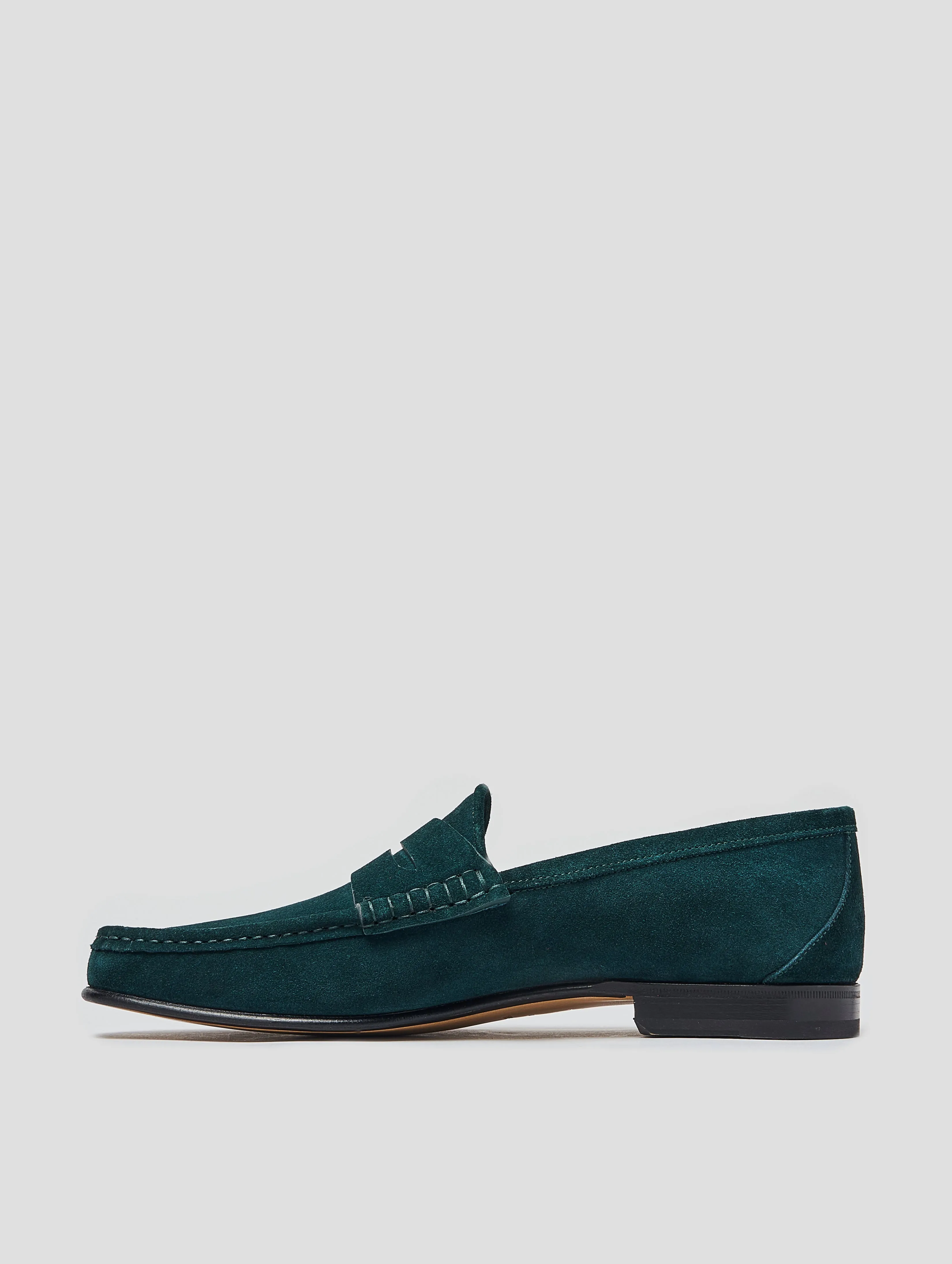 TONY PENNY LOAFER IN EMERALD GREEN SUEDE - Woman