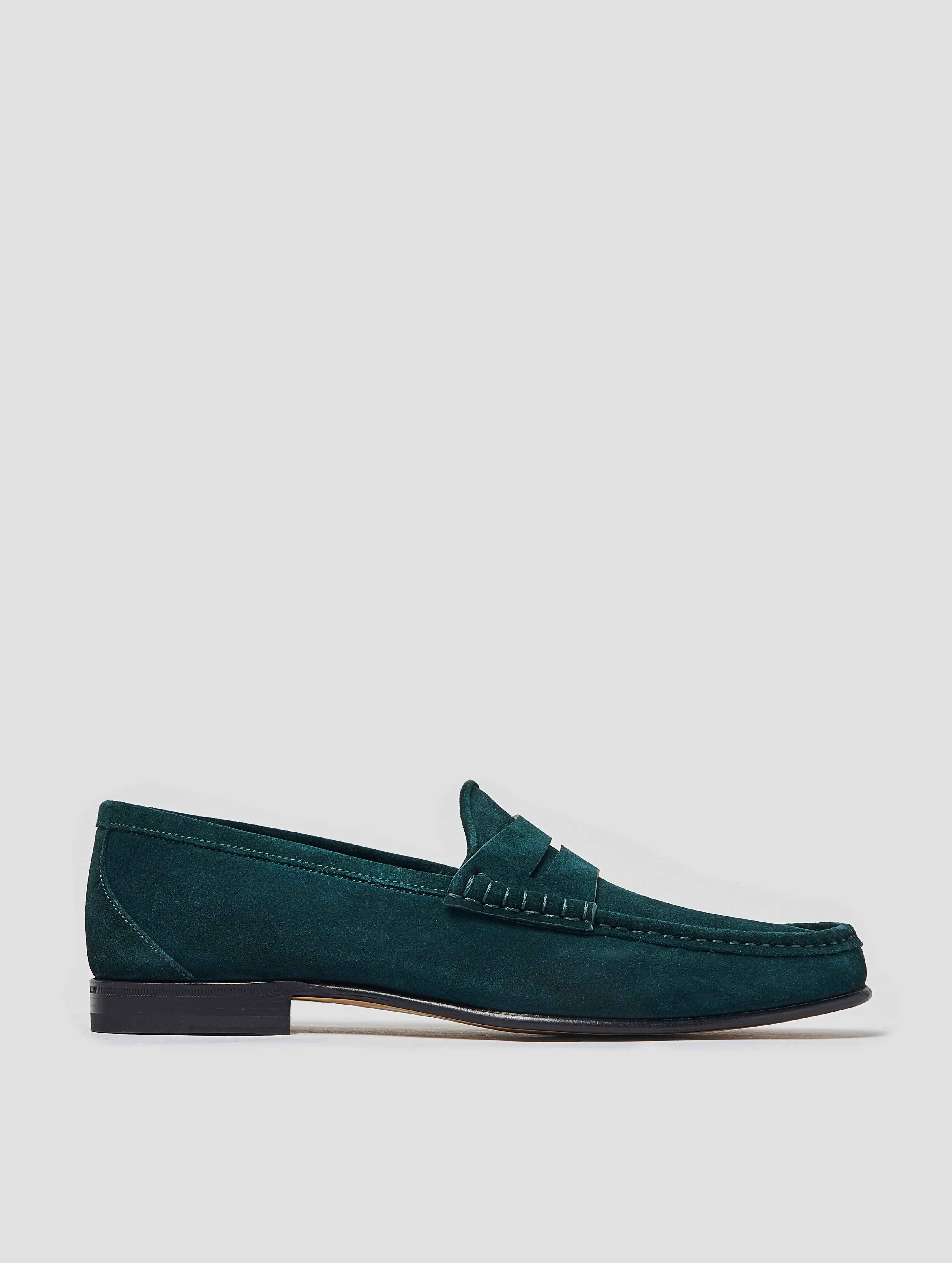 TONY PENNY LOAFER IN EMERALD GREEN SUEDE - Woman