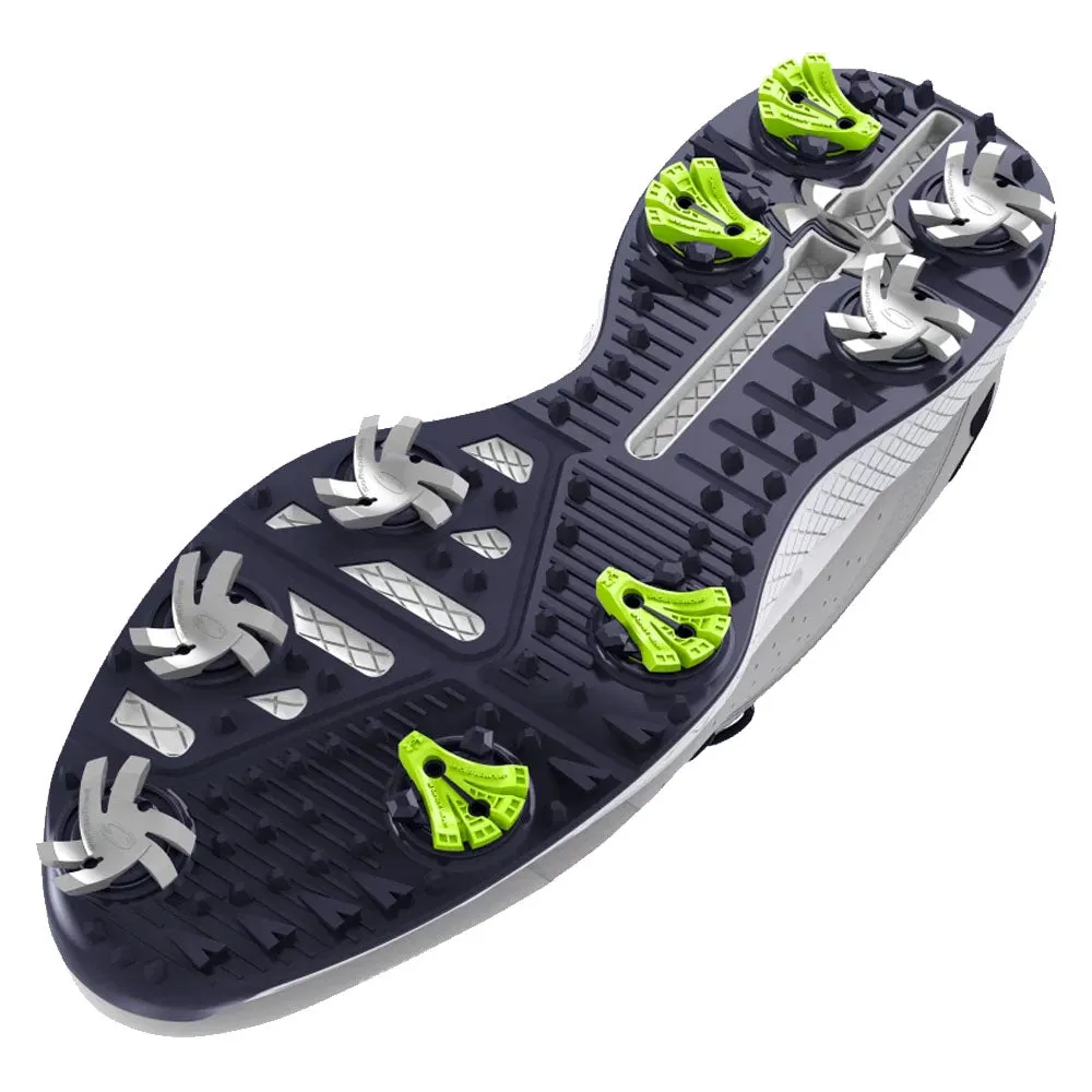 Under Armour Charged Draw 2 Wide Spiked Waterproof Shoes - Halo Gray/Halo Gray/Midnight Navy