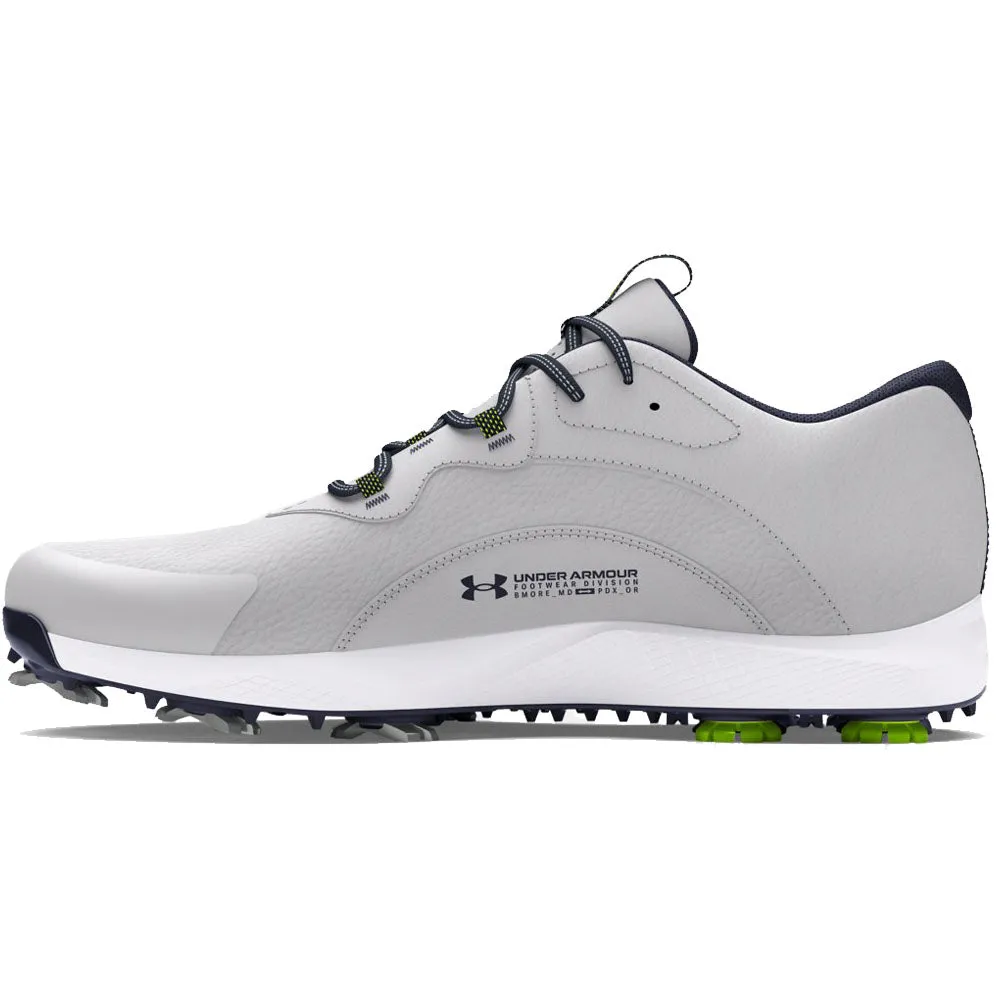 Under Armour Charged Draw 2 Wide Spiked Waterproof Shoes - Halo Gray/Halo Gray/Midnight Navy