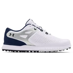 Under Armour Ladies Charged Breathe Spikeless Shoes - White/Academy