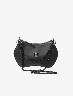 Vamp B-Bag Grape Leather Crossbody | Black