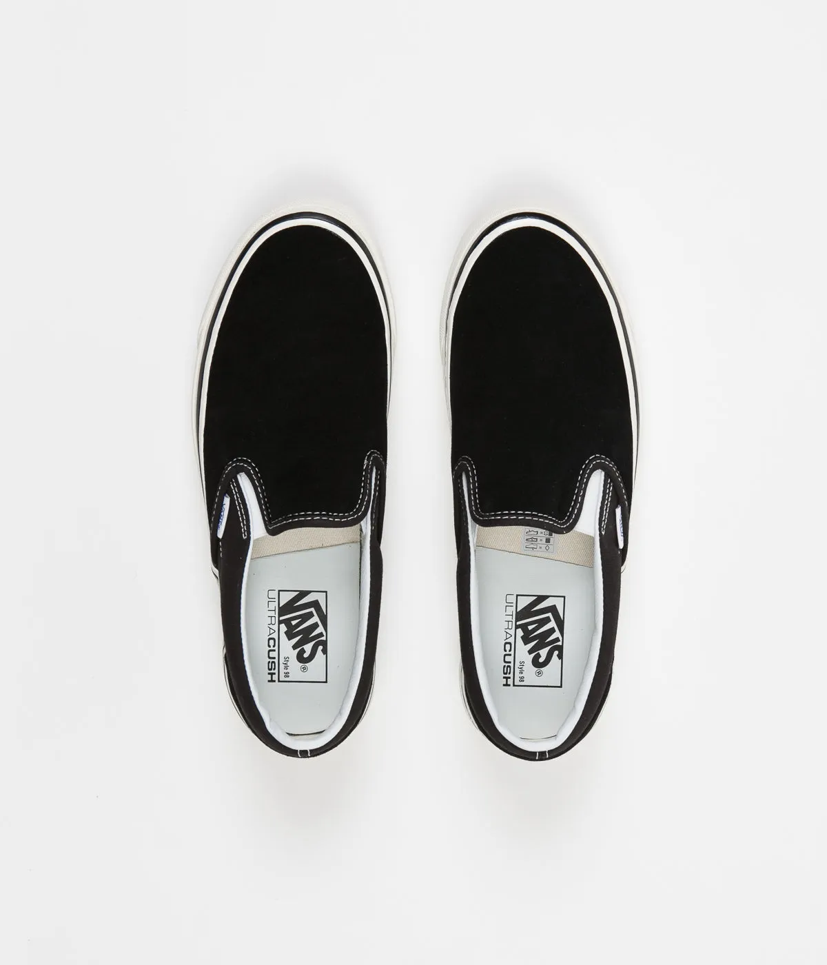 Vans Classic Slip On 98 DX Anaheim Factory Suede Shoes - OG Black