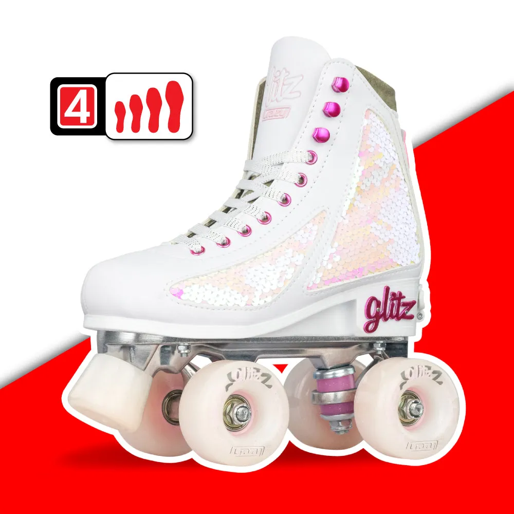 Warehouse Deal | GLITZ - Size Adjustable Mermaid Roller Skates