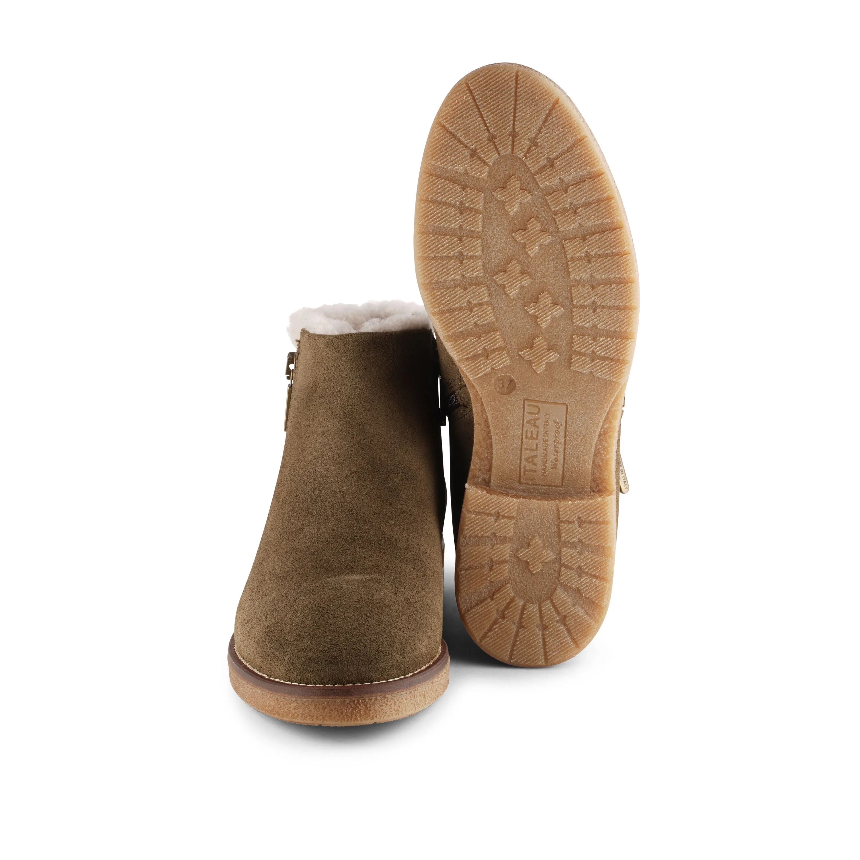 Waterproof Foliana Shearling Booties Militare