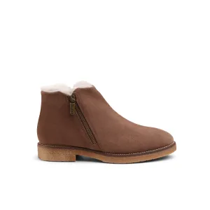 Waterproof Foliana Shearling Booties Nut