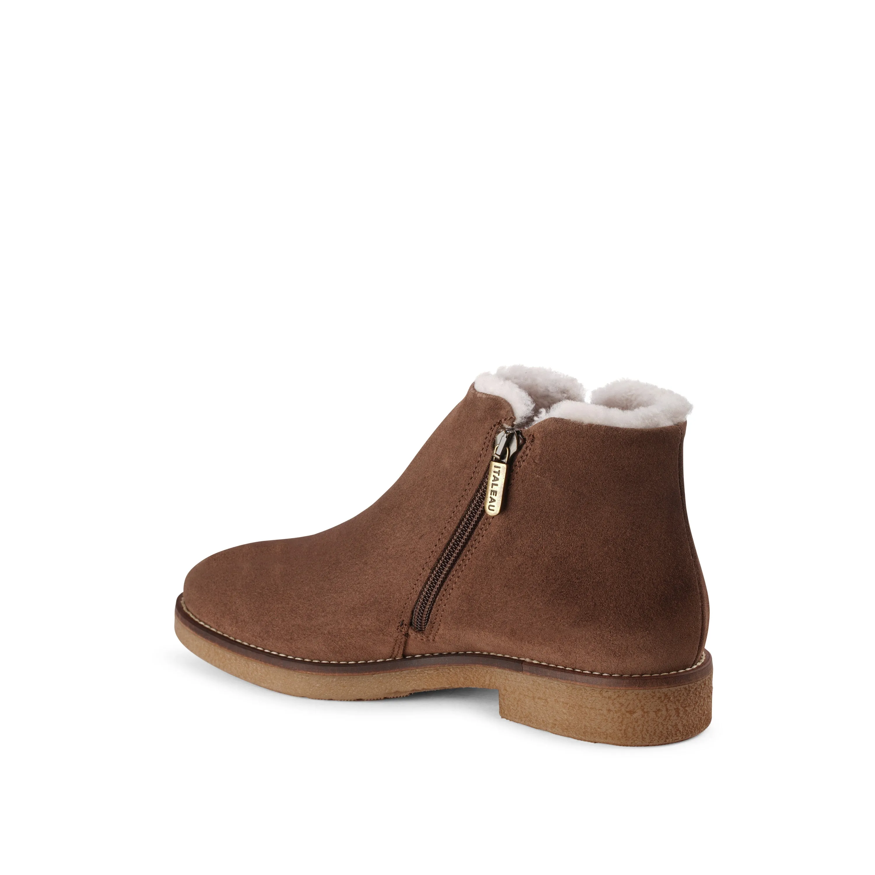 Waterproof Foliana Shearling Booties Nut