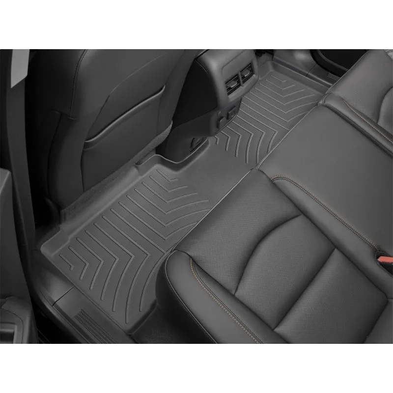 WeatherTech FloorLiner - 2nd Row - Black - Crew Cab - Rear Bench Seats - GM Fullsize Truck 2019