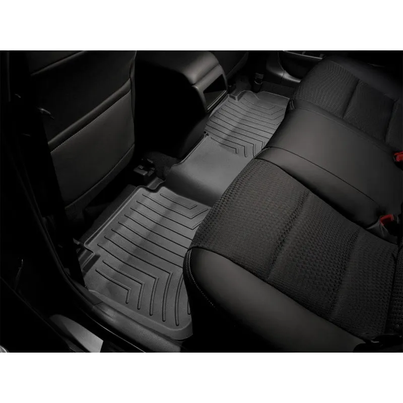 WeatherTech FloorLiner - 2nd Row - Black - Crew Cab - Super Duty Ford Fullsize Truck 2011-13