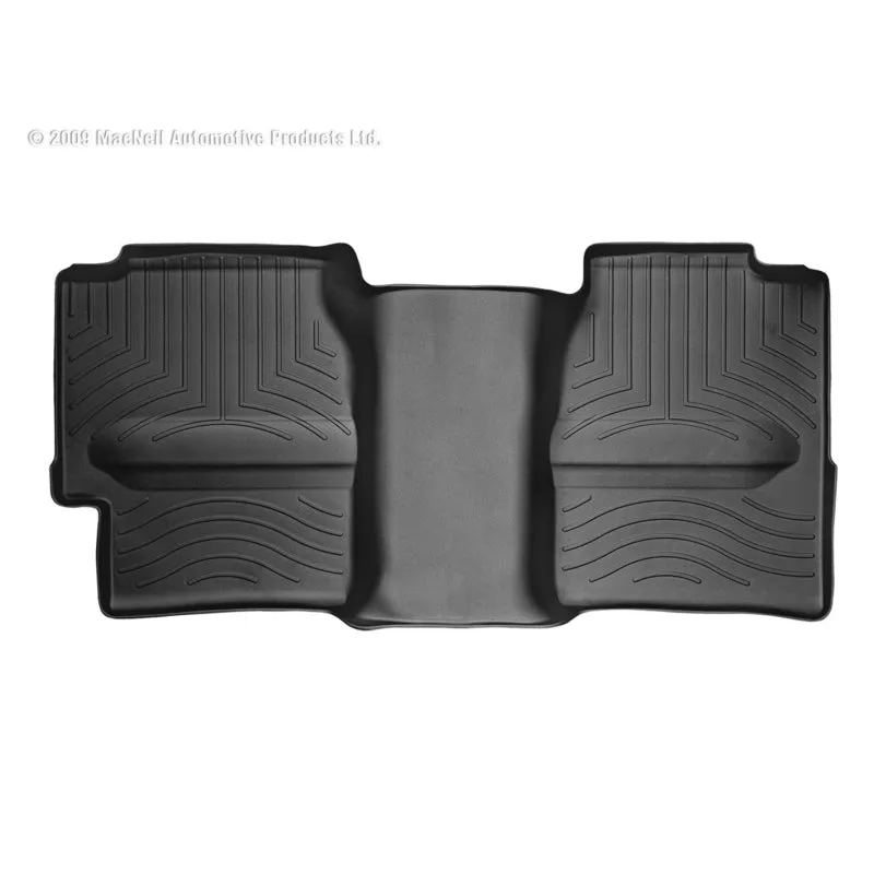 WeatherTech FloorLiner - 2nd Row - Black - Extended Cab - GM Fullsize Truck 1999-2007