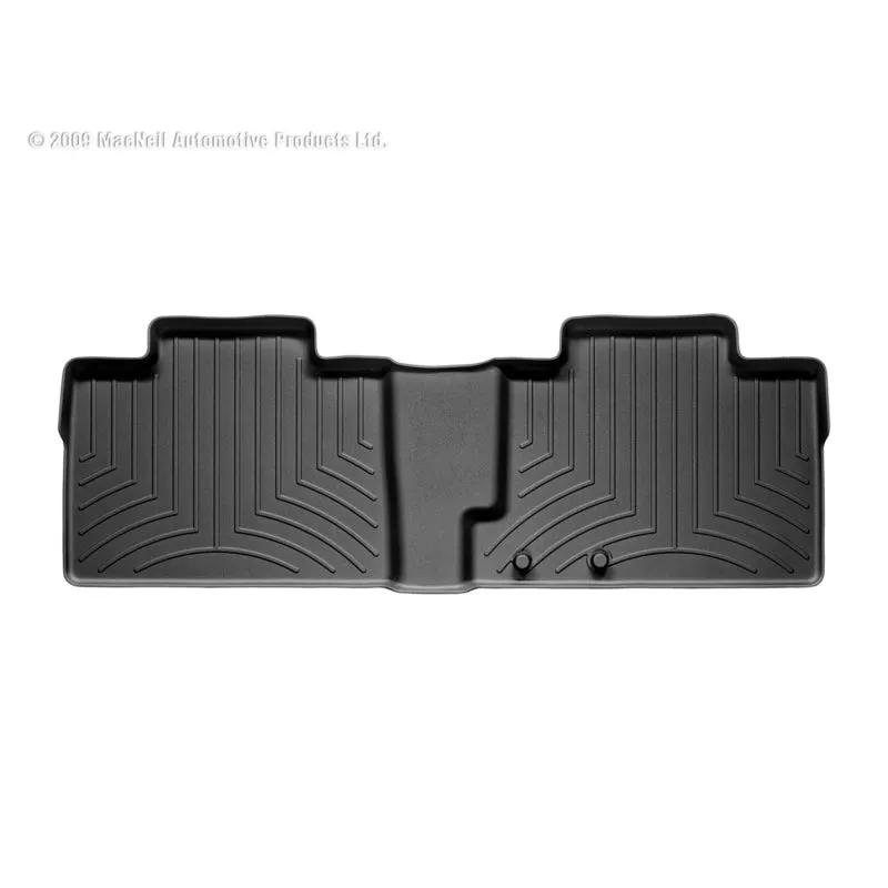 WeatherTech FloorLiner - 2nd Row - Black - Ford/Lincoln Compact SUV 2007-13