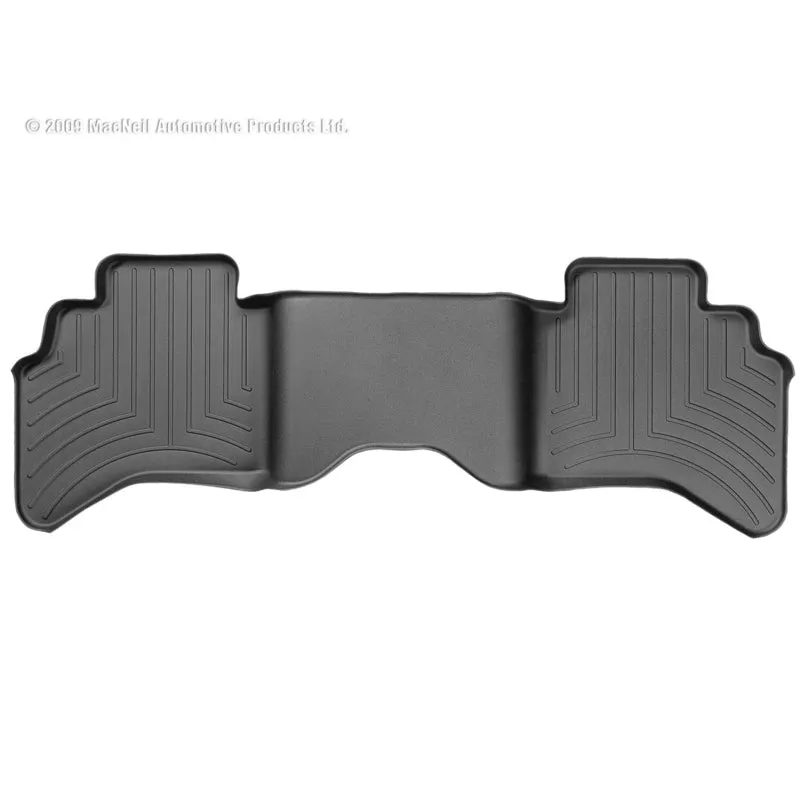 WeatherTech FloorLiner - 2nd Row - Black - Quad Cab - Ram Fullsize Truck 2002-06