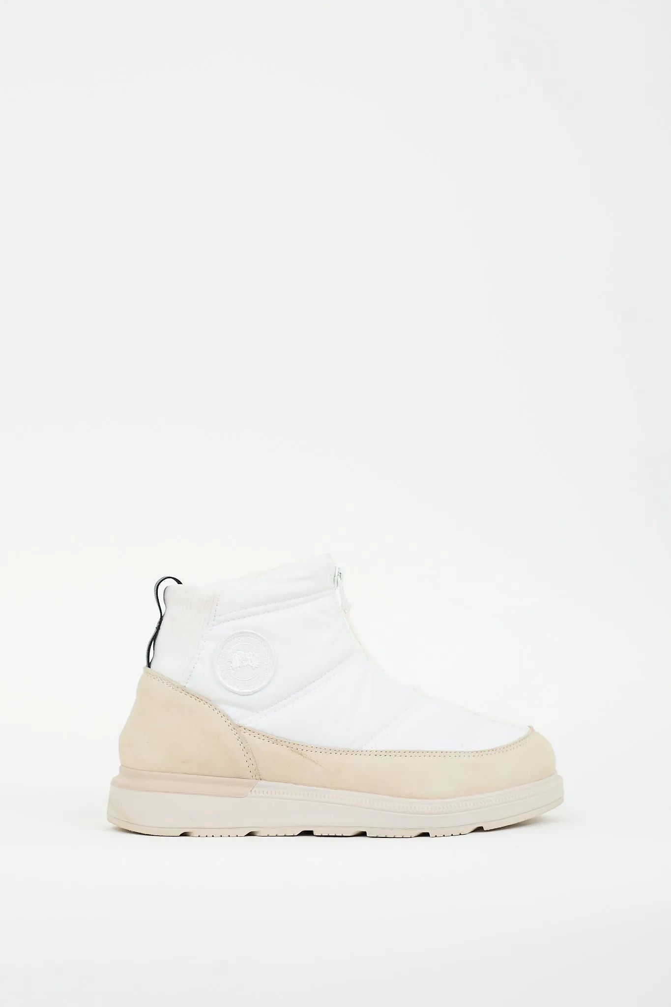 White & Cream Cypress Puffer Boot