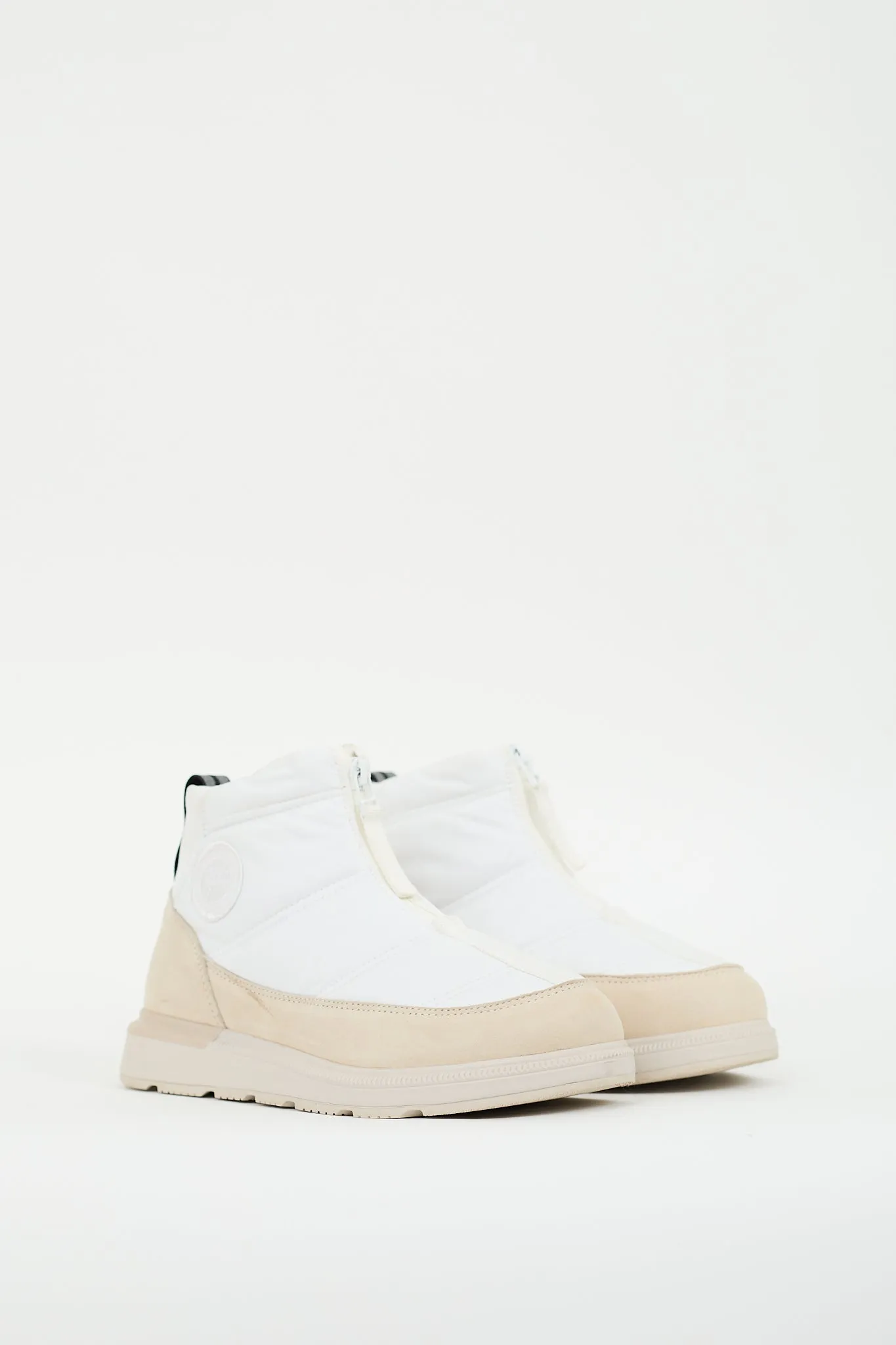 White & Cream Cypress Puffer Boot