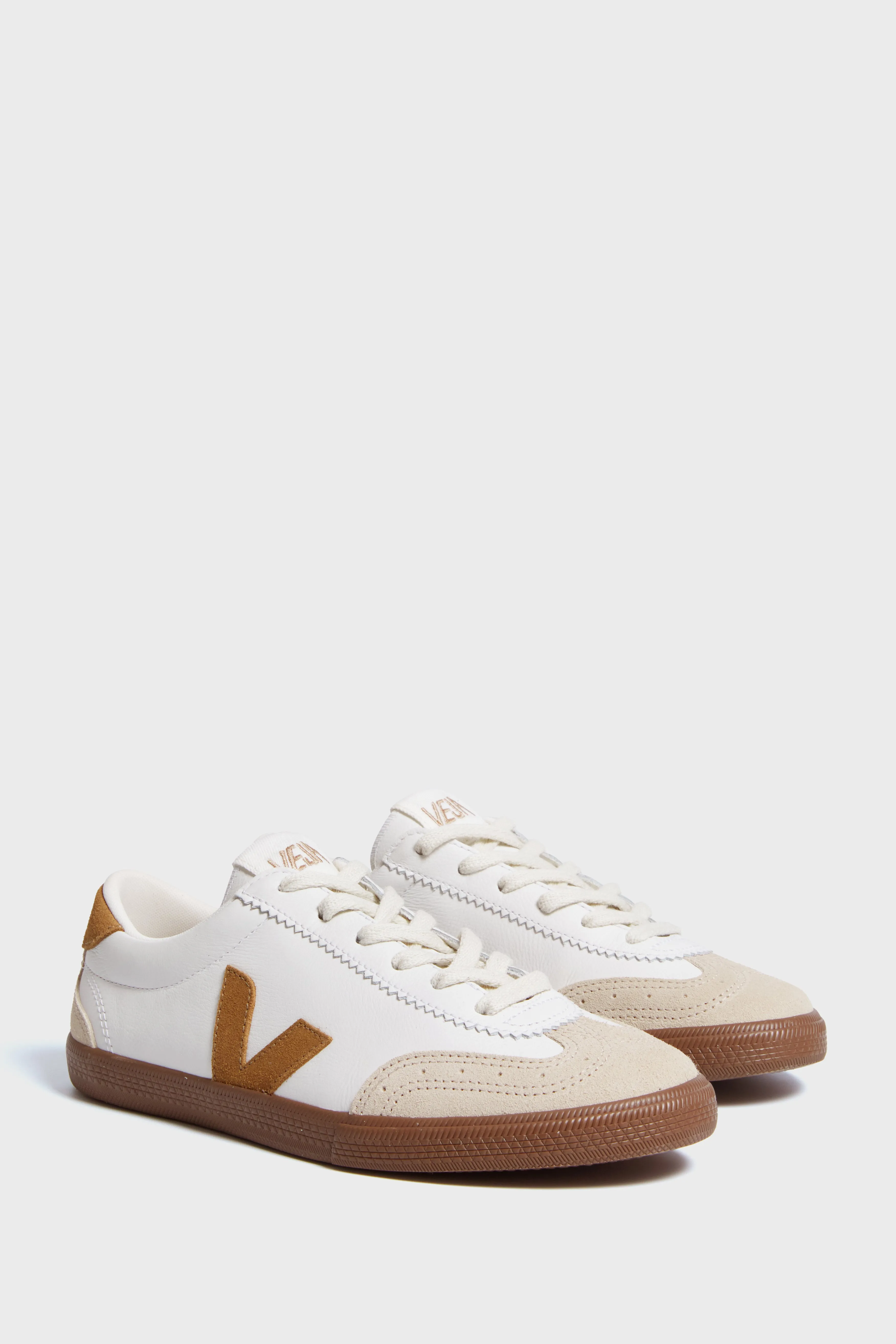 White Tent Bark Volley Sneakers