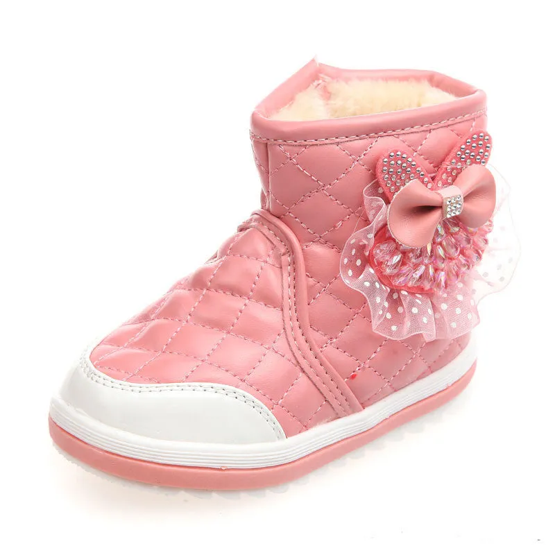 Winter Fashion girls snow boots comfy & warm - Free Shipping to N.A.