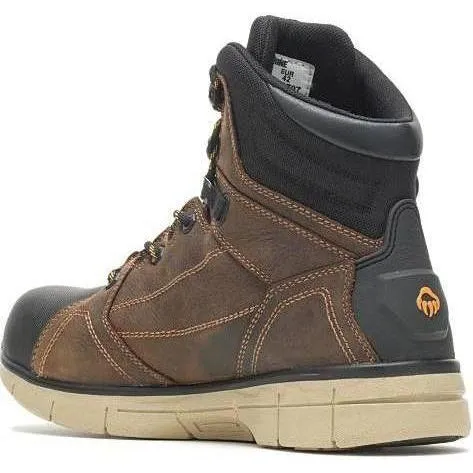 Wolverine Men's Rigger EPX  6" Safety Toe WP Wedge Work Boot Brown - W10797