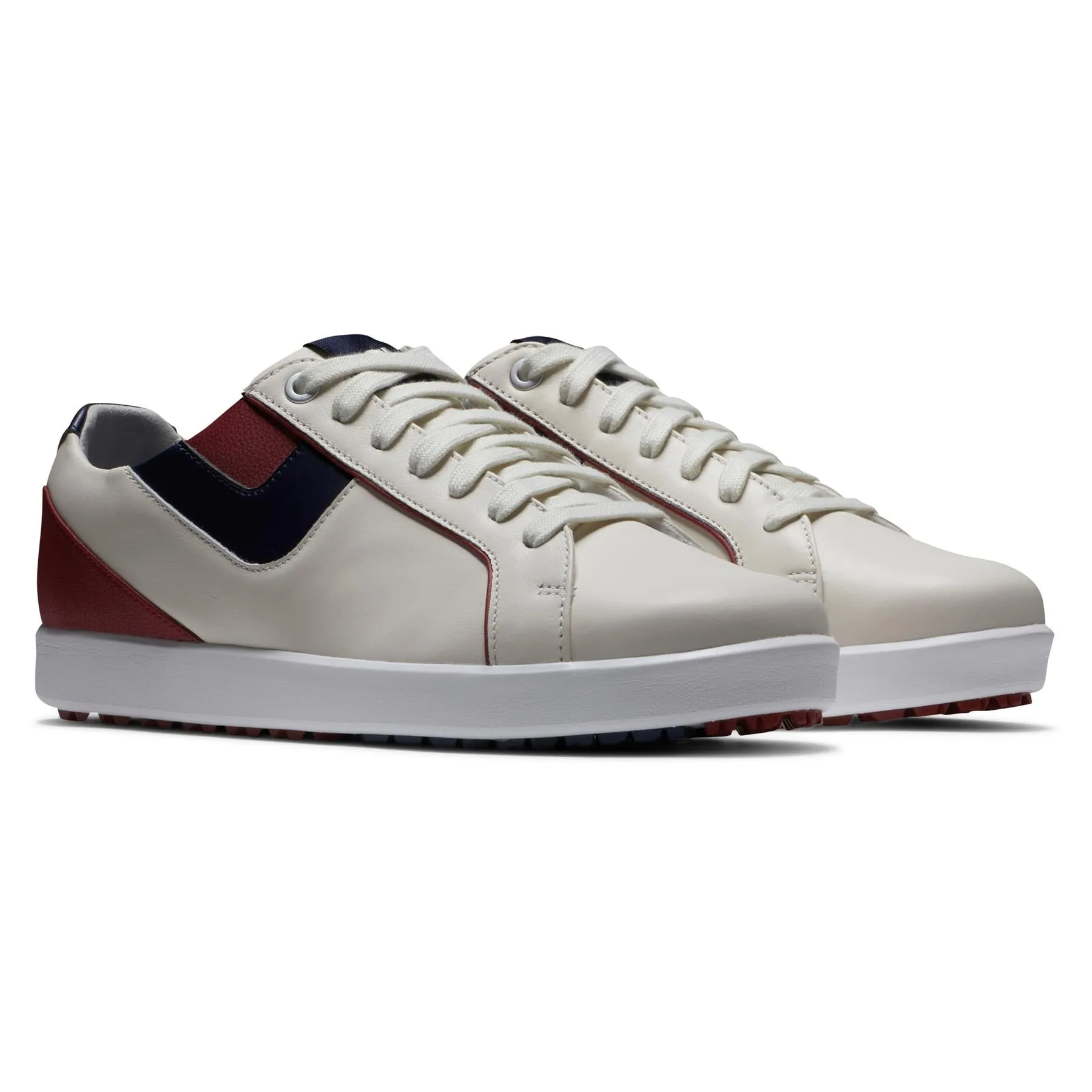 Womens Links Spikeless Golf Shoe Bone/Burgundy - AW23