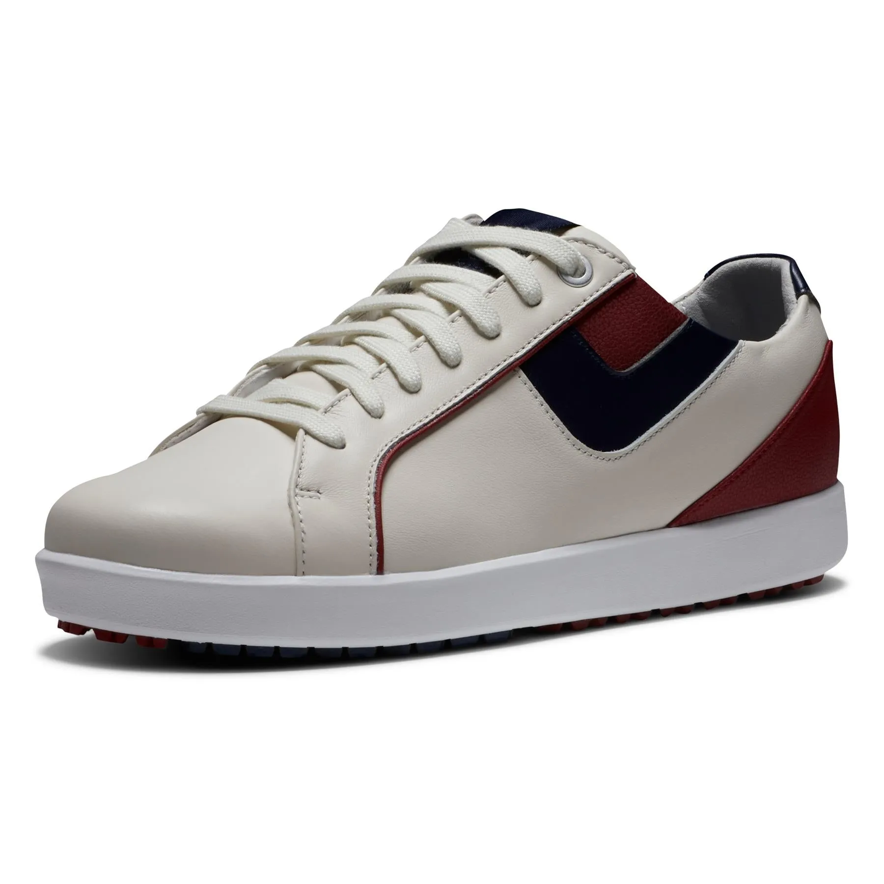 Womens Links Spikeless Golf Shoe Bone/Burgundy - AW23