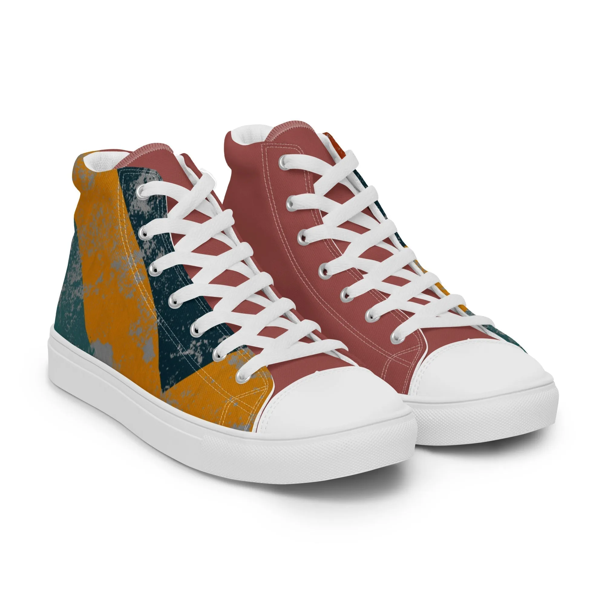 Woodward Men’s Lace-Up Canvas High-Top Sneakers