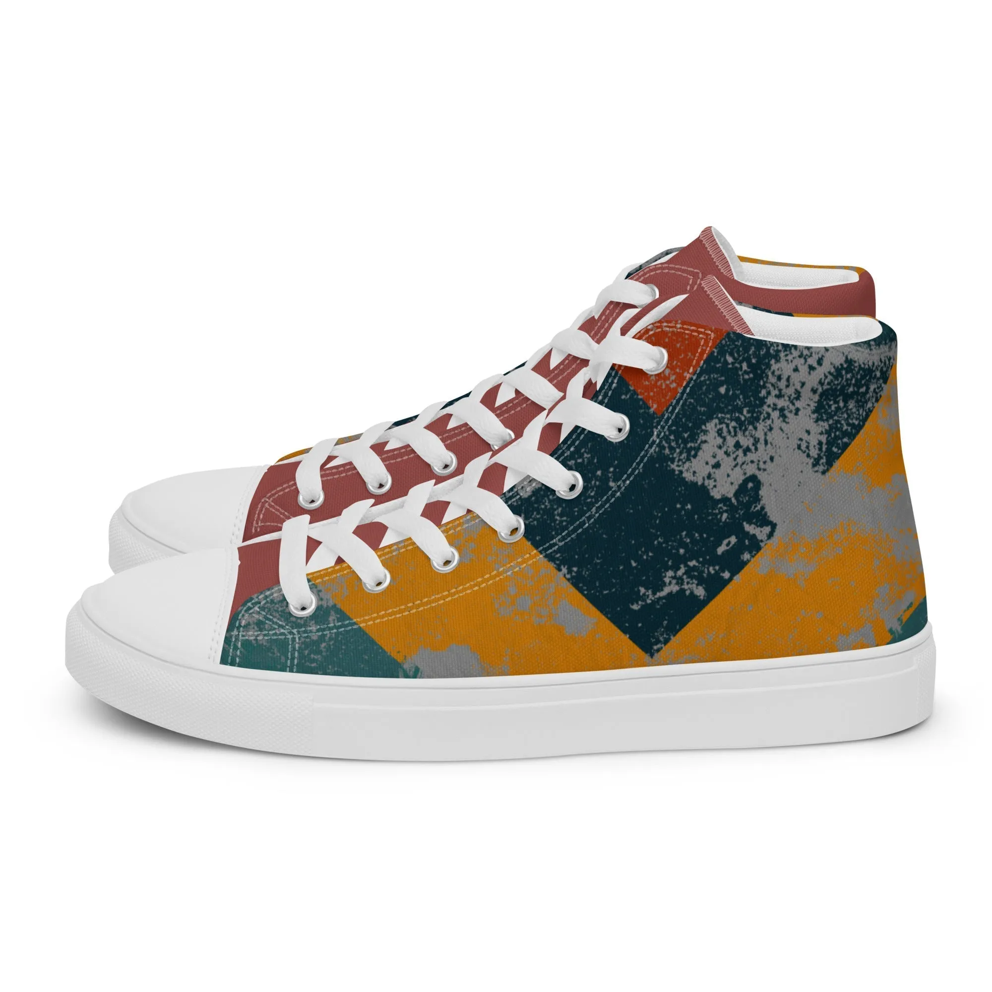 Woodward Men’s Lace-Up Canvas High-Top Sneakers