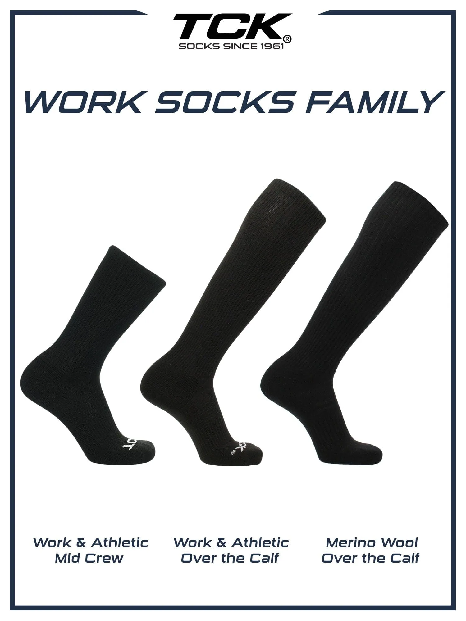 Work & Athletic Crew Socks Multi Pack