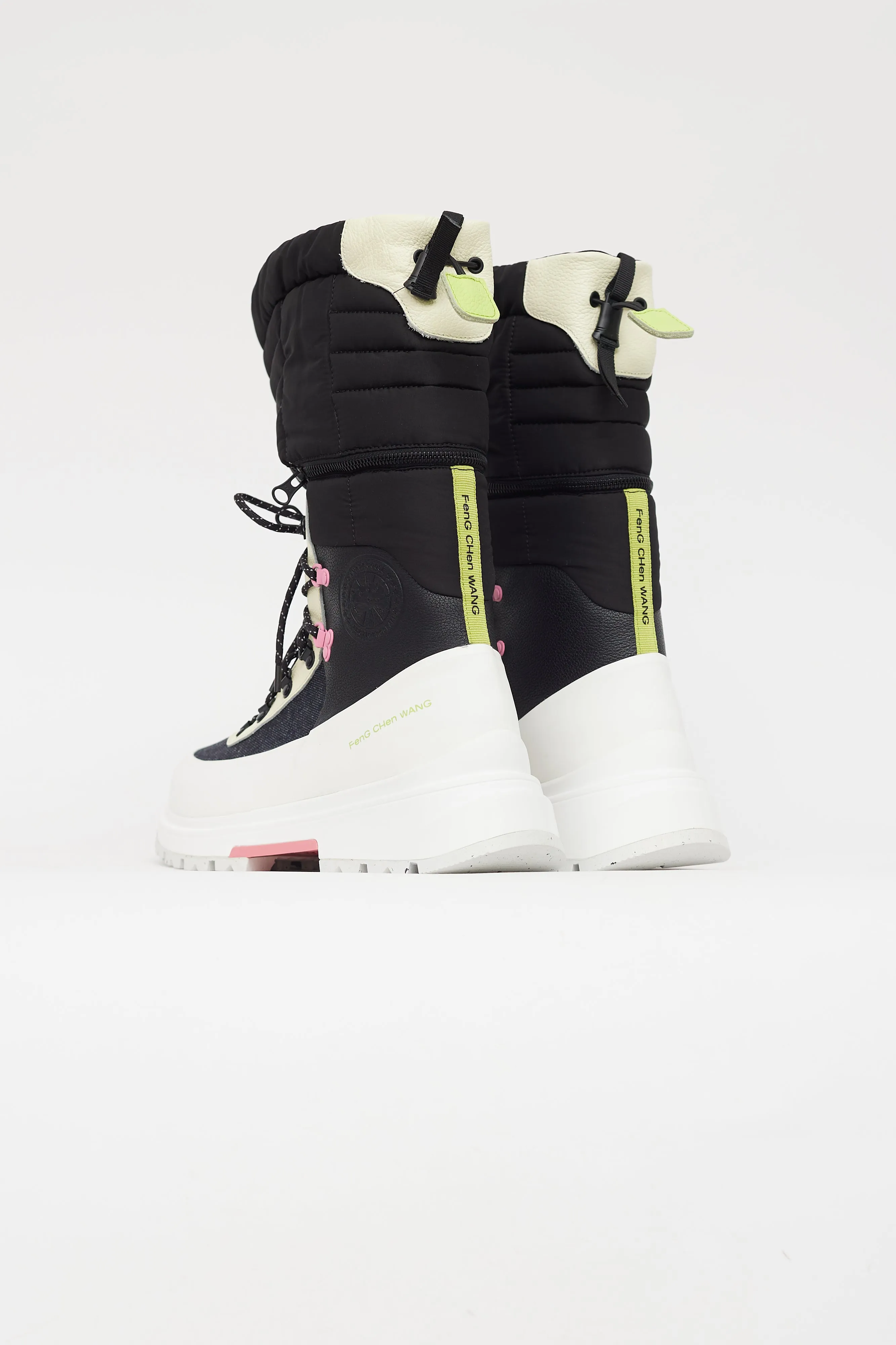 X Feng Chen Wang Black & Multi Journey Boot