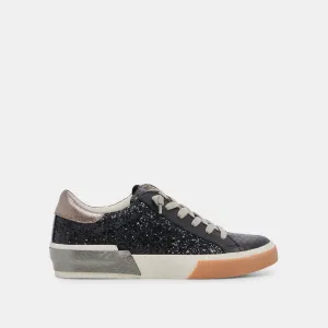 ZINA SNEAKERS BLACK SHIMMER GLITTER