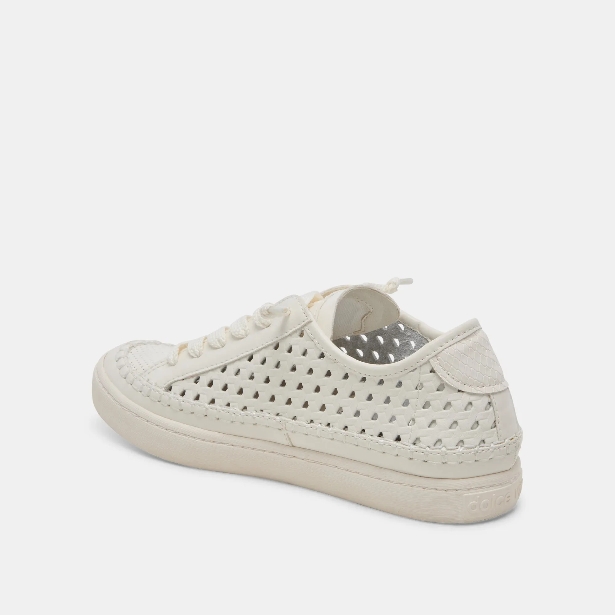 ZOLEN SNEAKERS WHITE PERFORATED LEATHER